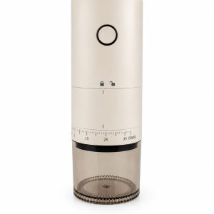 Rechargeable Electric Coffee Grinder - White