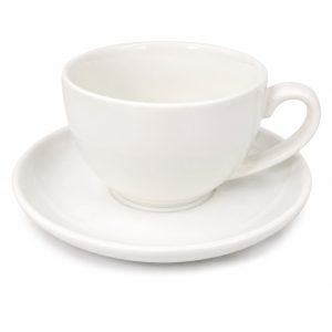 White Cappuccino Cup & Saucer 300ml