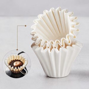 185 mm White Wave Coffee Filter – 100 Pieces